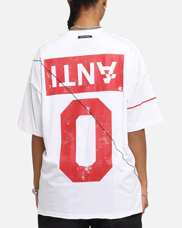 The Anti Order Azero Non Seam Oversized T-Shirt White/Red sold by Culture Kings