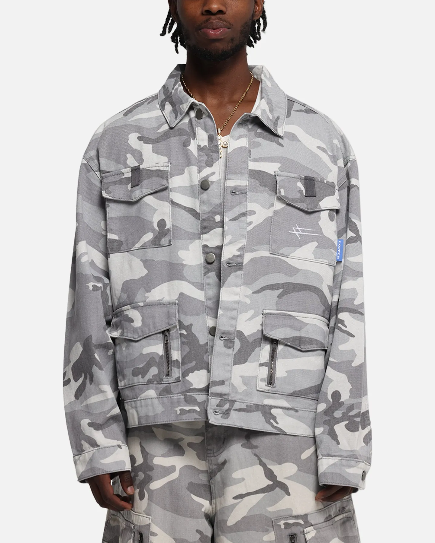 Loiter Combat Utility Jacket Snow Camo sold by Culture Kings