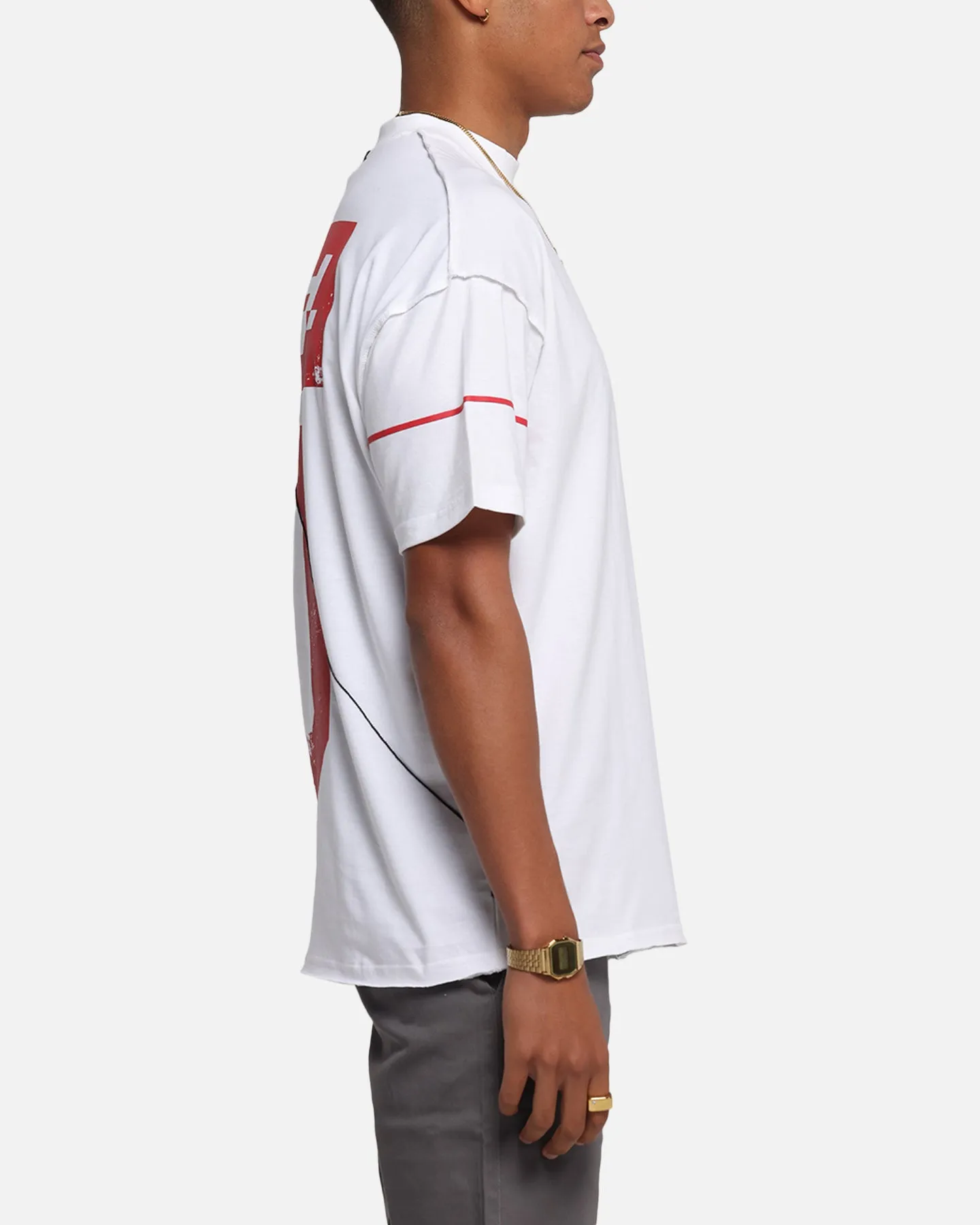 The Anti Order Azero Non Seam Oversized T-Shirt White/Red sold by Culture Kings product image thumbnail 5