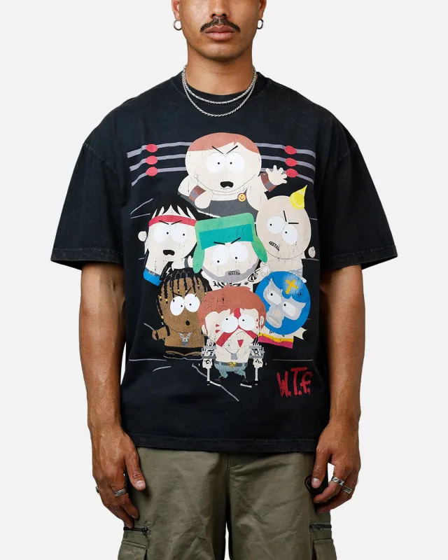 73 Studio x South Park WTF Heavyweight T-Shirt Black Acidwash sold by Culture Kings