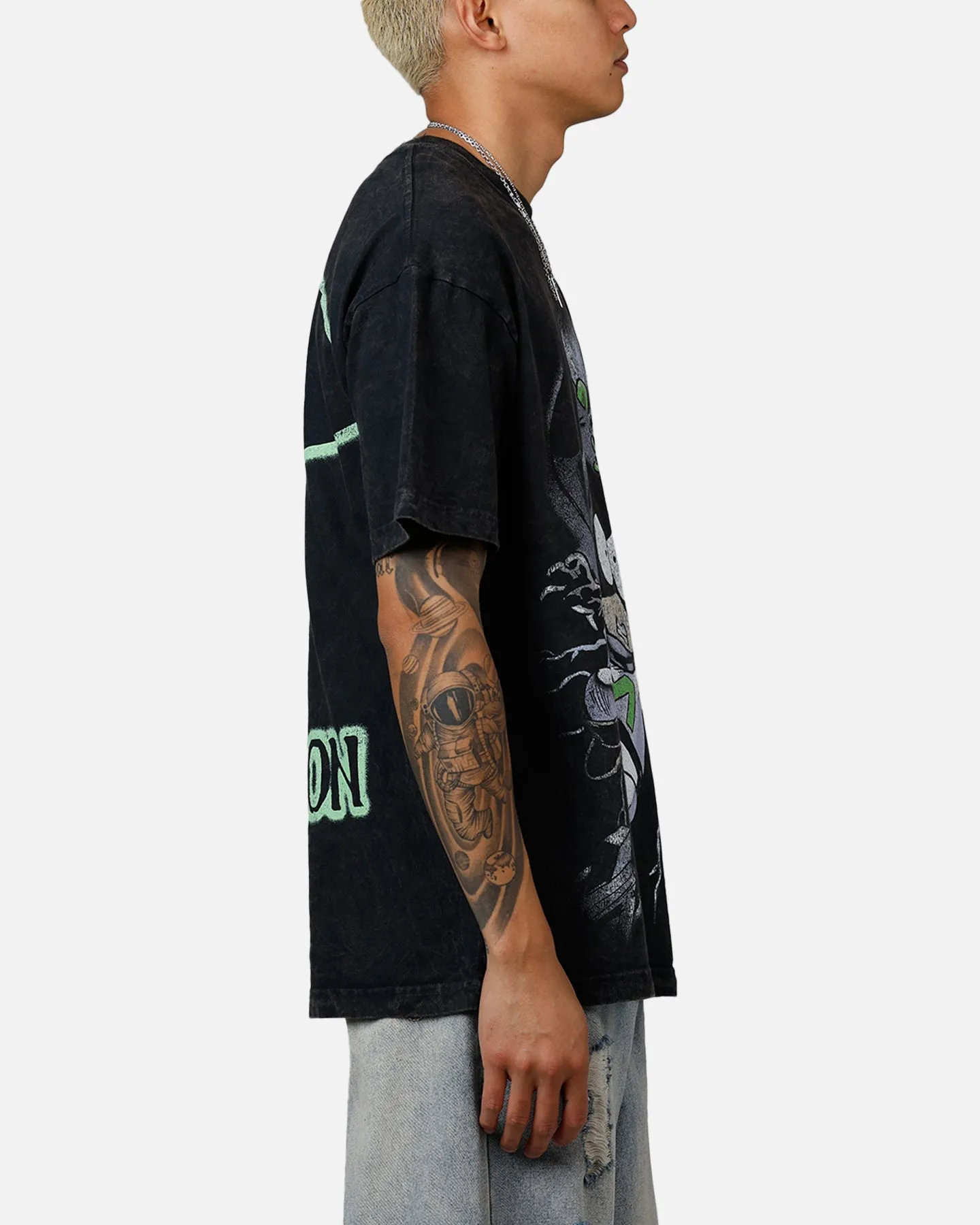 73 Studio x South Park Mysterion Heavyweight T-Shirt Black Acidwash sold by Culture Kings product image thumbnail 4