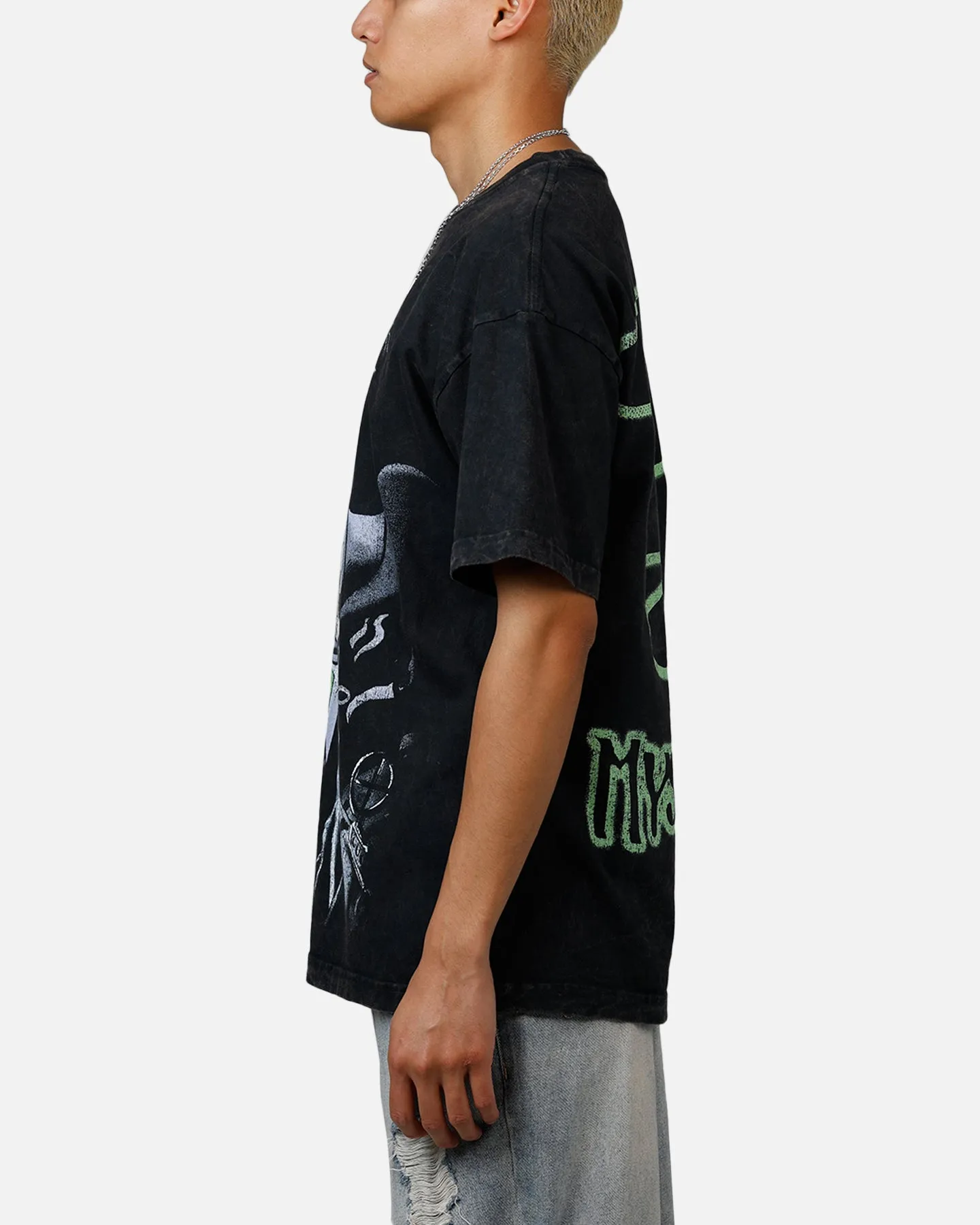 73 Studio x South Park Mysterion Heavyweight T-Shirt Black Acidwash sold by Culture Kings product image thumbnail 5