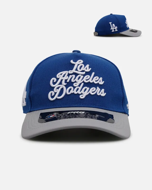 Pro Standard Los Angeles Dodgers 'Sovenir' Pinch Front Strapback Blue/Grey sold by Culture Kings