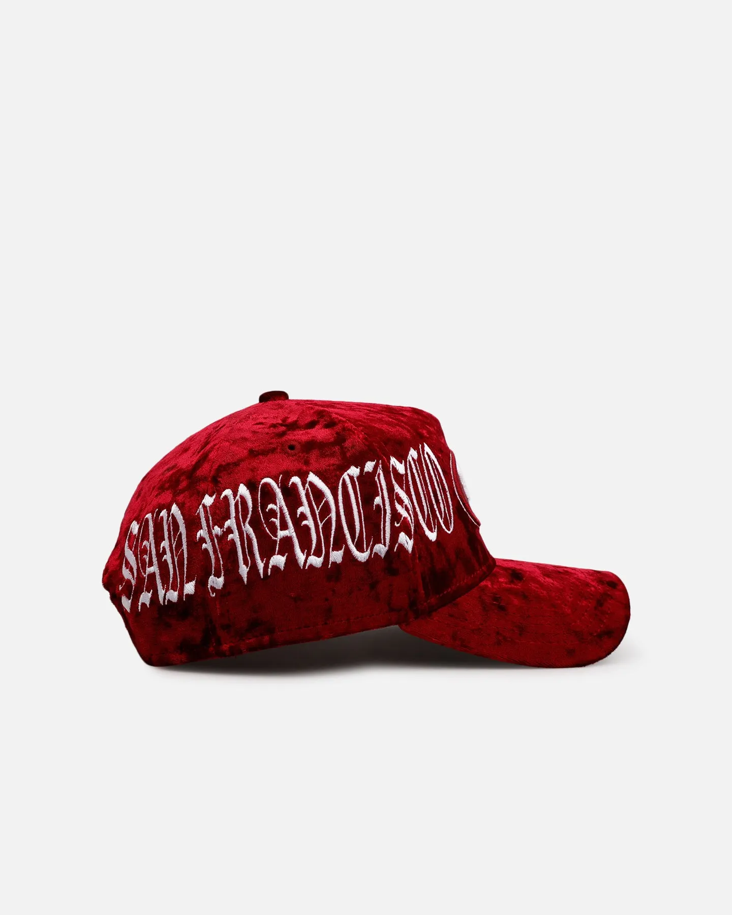 New Era San Francisco 49ers 'Crushed Velvet Dreams' 9FORTY A-Frame Snapback Maroon sold by Culture Kings product image thumbnail 4