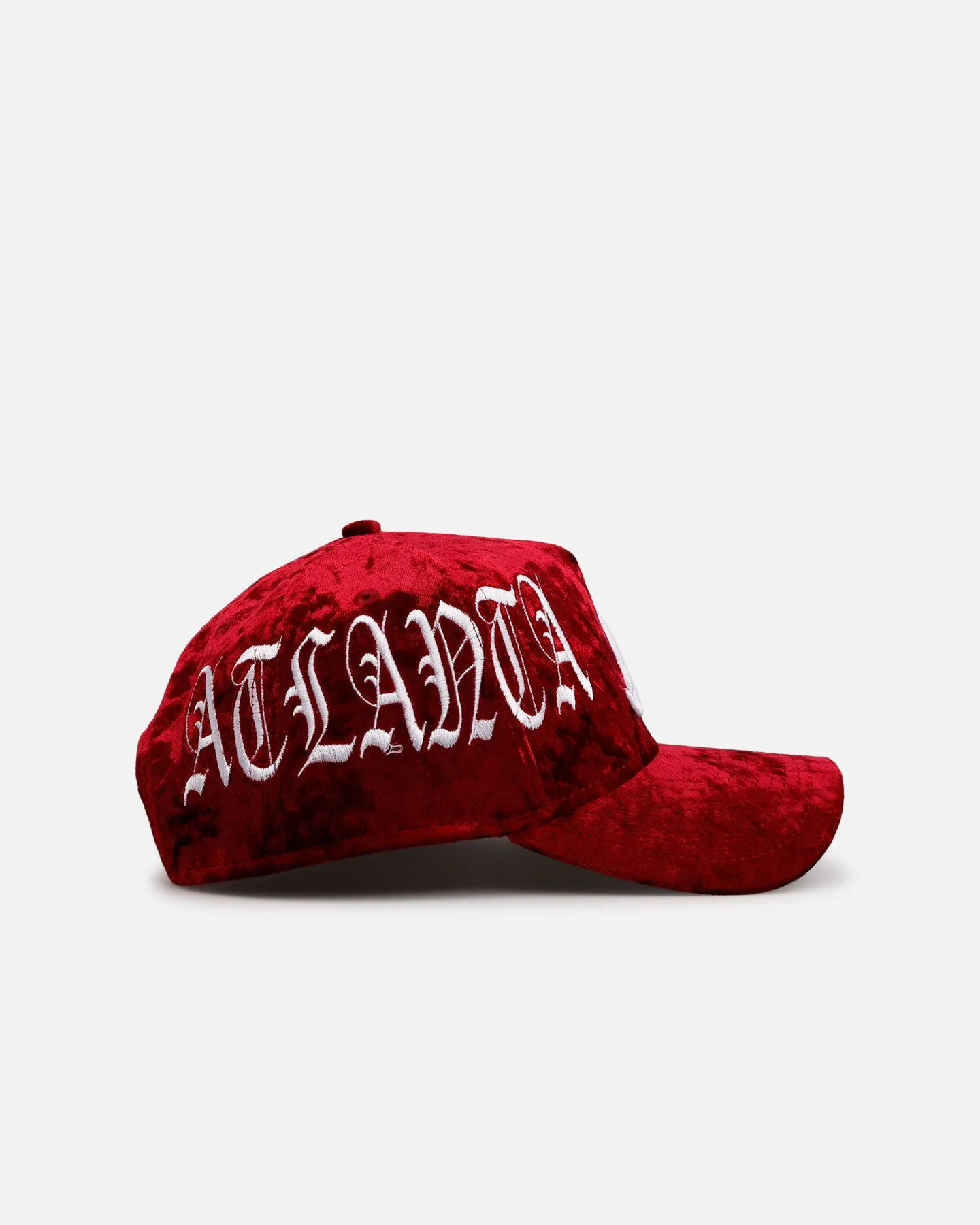 New Era Atlanta Braves 'Crushed Velvet Dreams' 9FORTY A-Frame Snapback Maroon sold by Culture Kings product image thumbnail 4