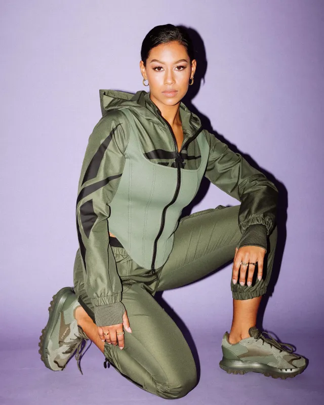 Reebok Women's Cardi B X Reebok Track Pants Hunter Green sold by Culture Kings