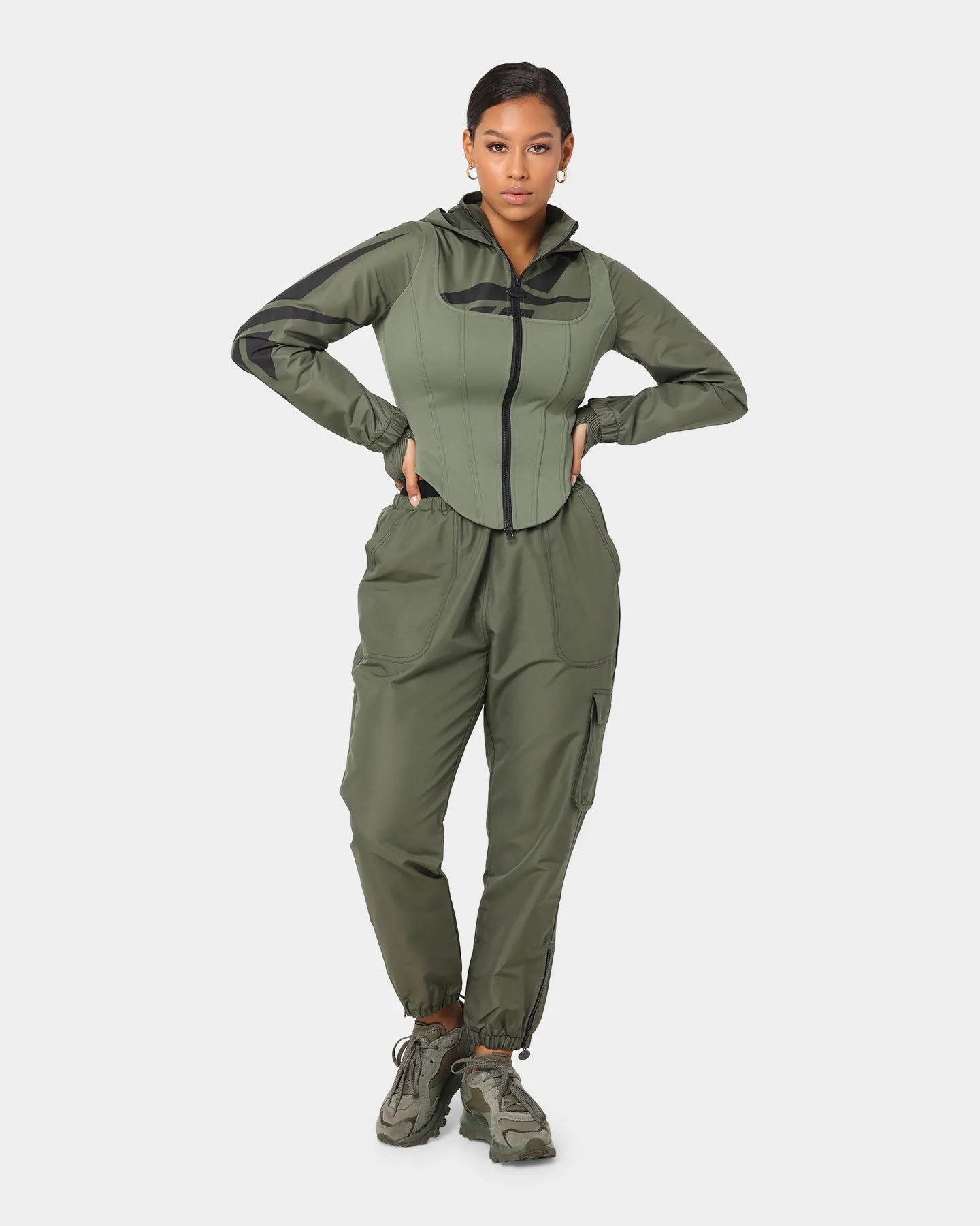 Reebok Women's Cardi B X Reebok Track Pants Hunter Green sold by Culture Kings product image thumbnail 3
