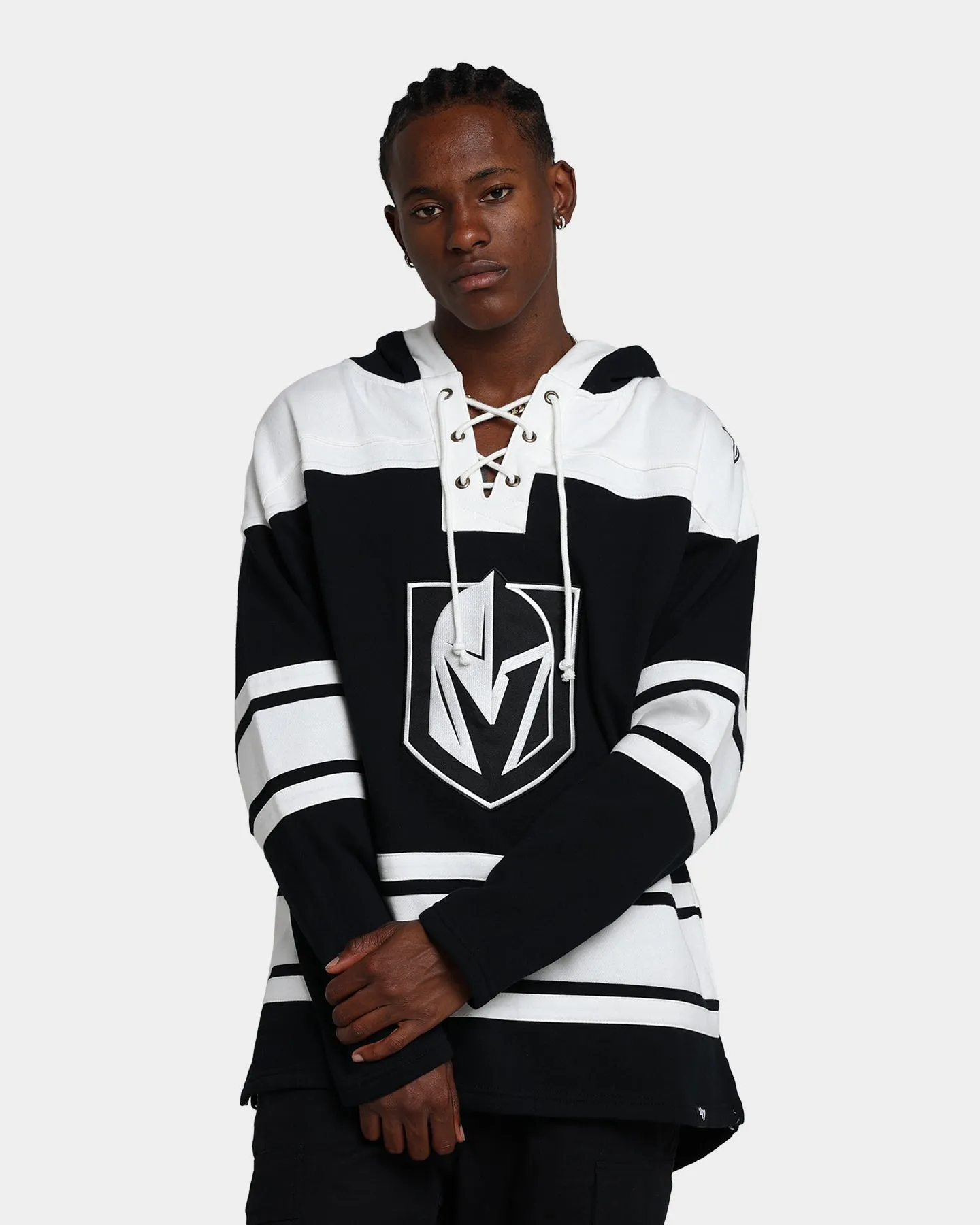 47 Brand Vegas Golden Knights Superior Lacer Hoodie Jet Black sold by Culture Kings
