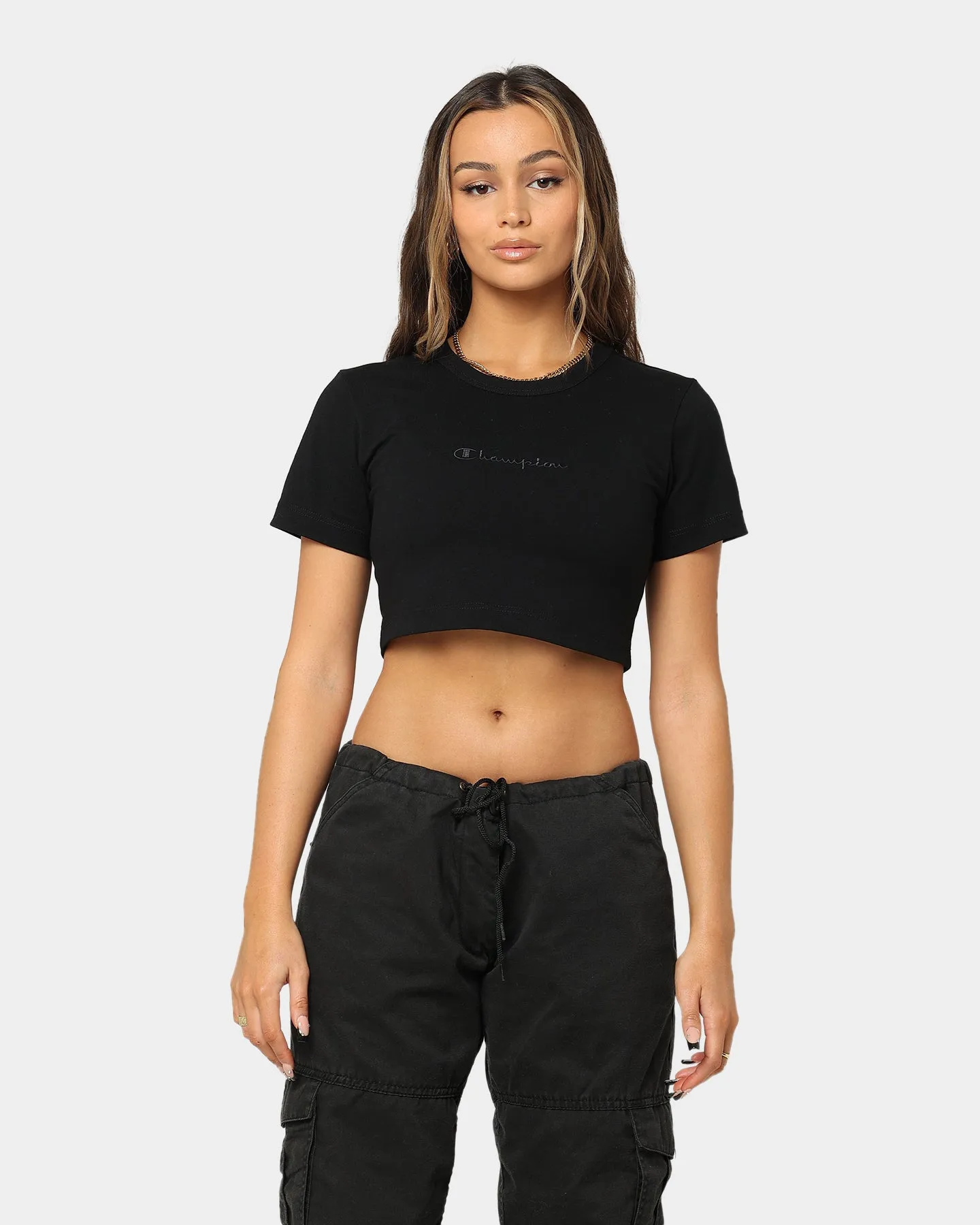 Champion Women's Heritage Nineties T-Shirt Black sold by Culture Kings product image thumbnail 4