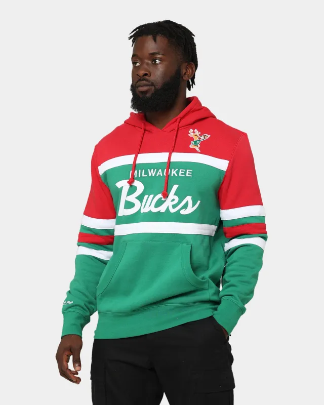 Mitchell & Ness Milwaukee Bucks Head Coach Hoodie Green sold by Culture Kings