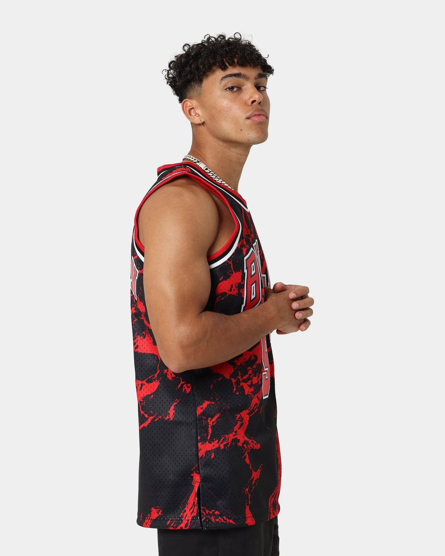 Mitchell & Ness Chicago Bulls Dennis Rodman #91 '95-'96 Marble Swingman Jersey Red sold by Culture Kings product image thumbnail 5