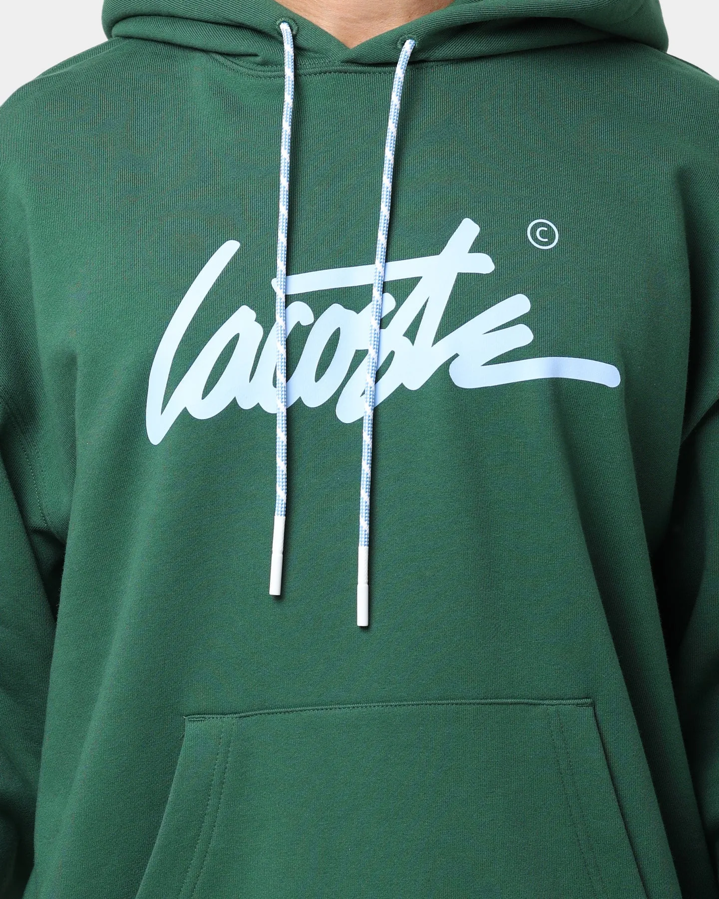 Lacoste L!ve Twisted Essential Hoodie Green sold by Culture Kings product image thumbnail 3