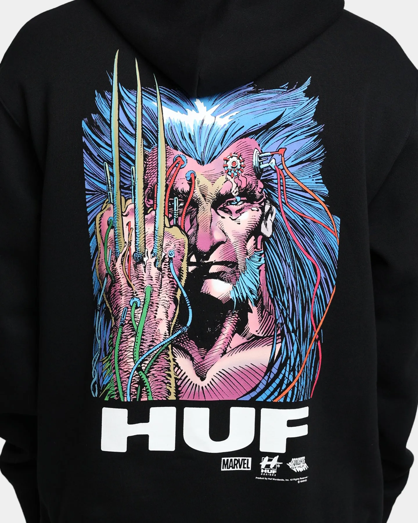 HUF X Marvel Weapon X Hoodie Black sold by Culture Kings product image thumbnail 5