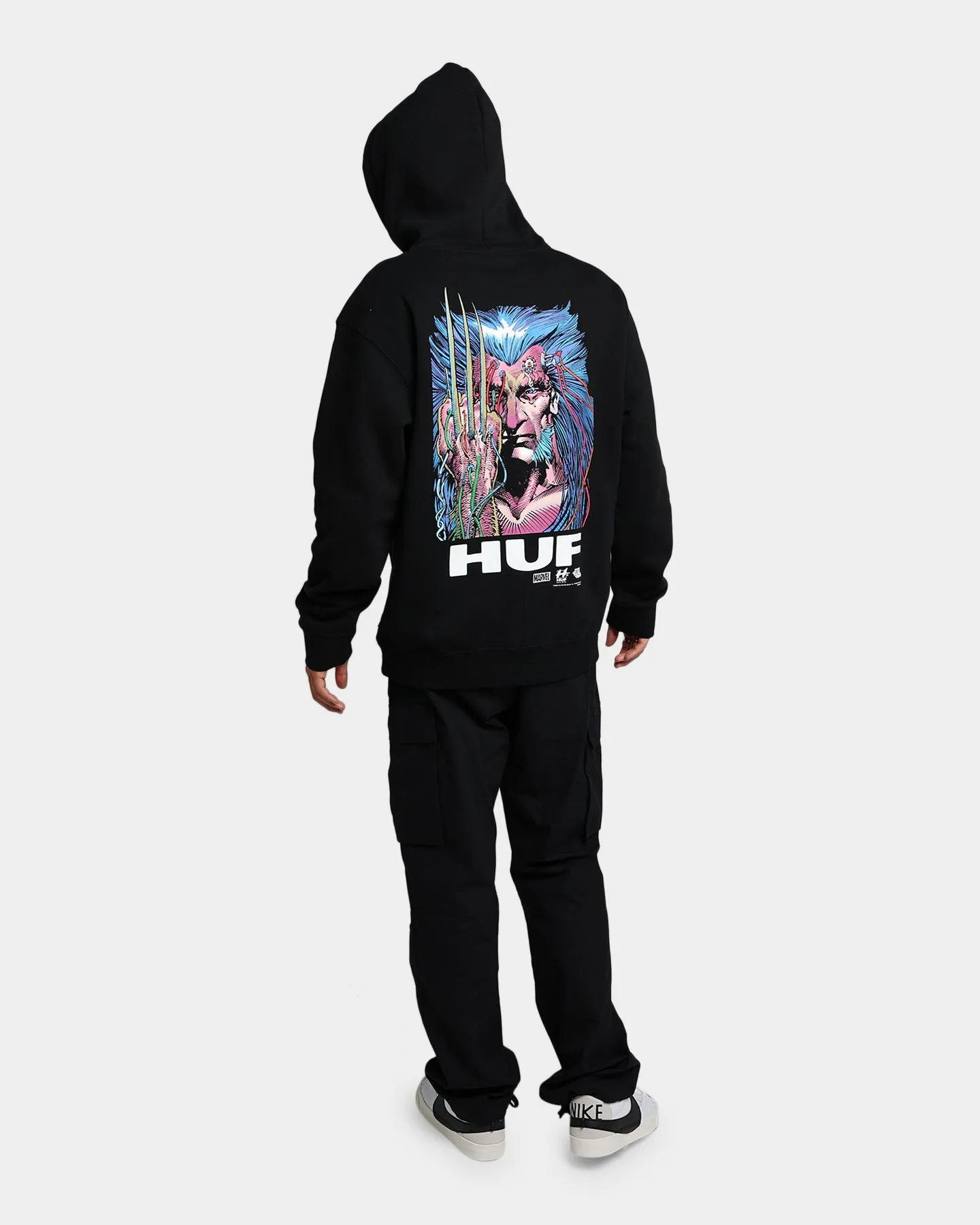 HUF X Marvel Weapon X Hoodie Black sold by Culture Kings product image thumbnail 3