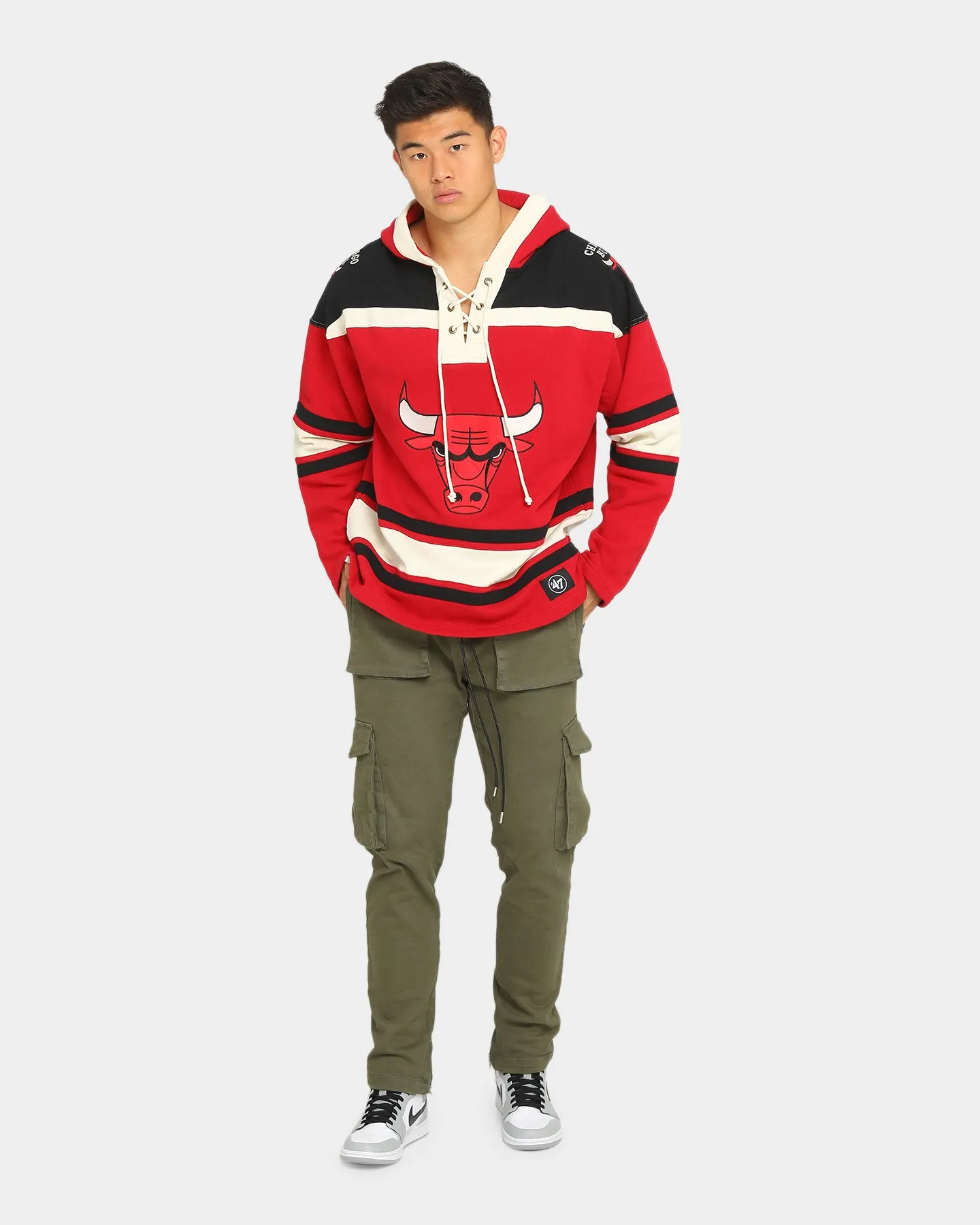 47 Brand Chicago Bulls Superior Lacer Hoodie Red sold by Culture Kings product image thumbnail 2