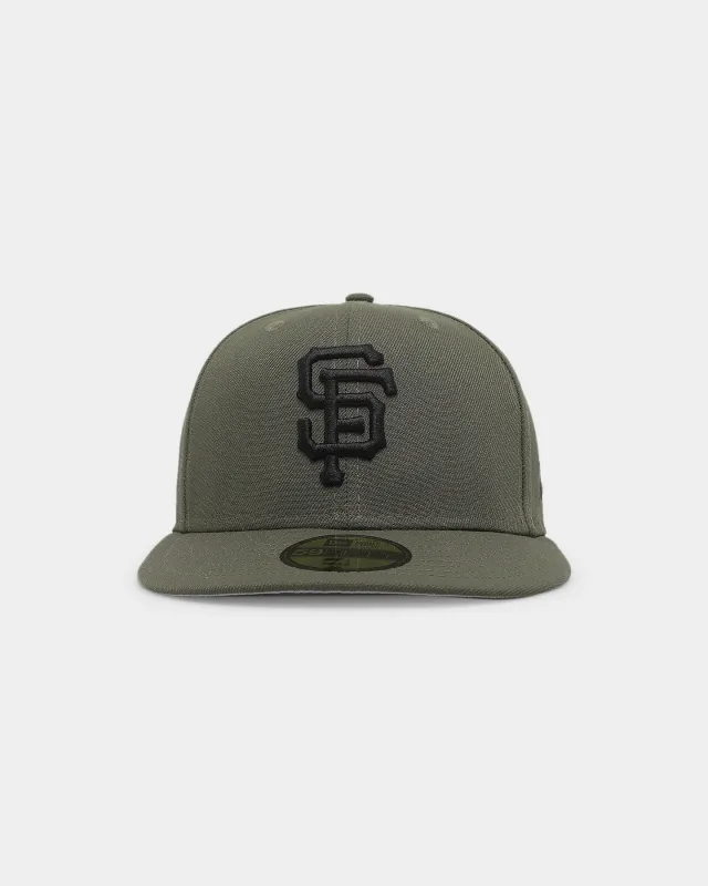 New Era San Francisco Giants 'Olive Black' 59FIFTY Fitted Olive/Black sold by Culture Kings