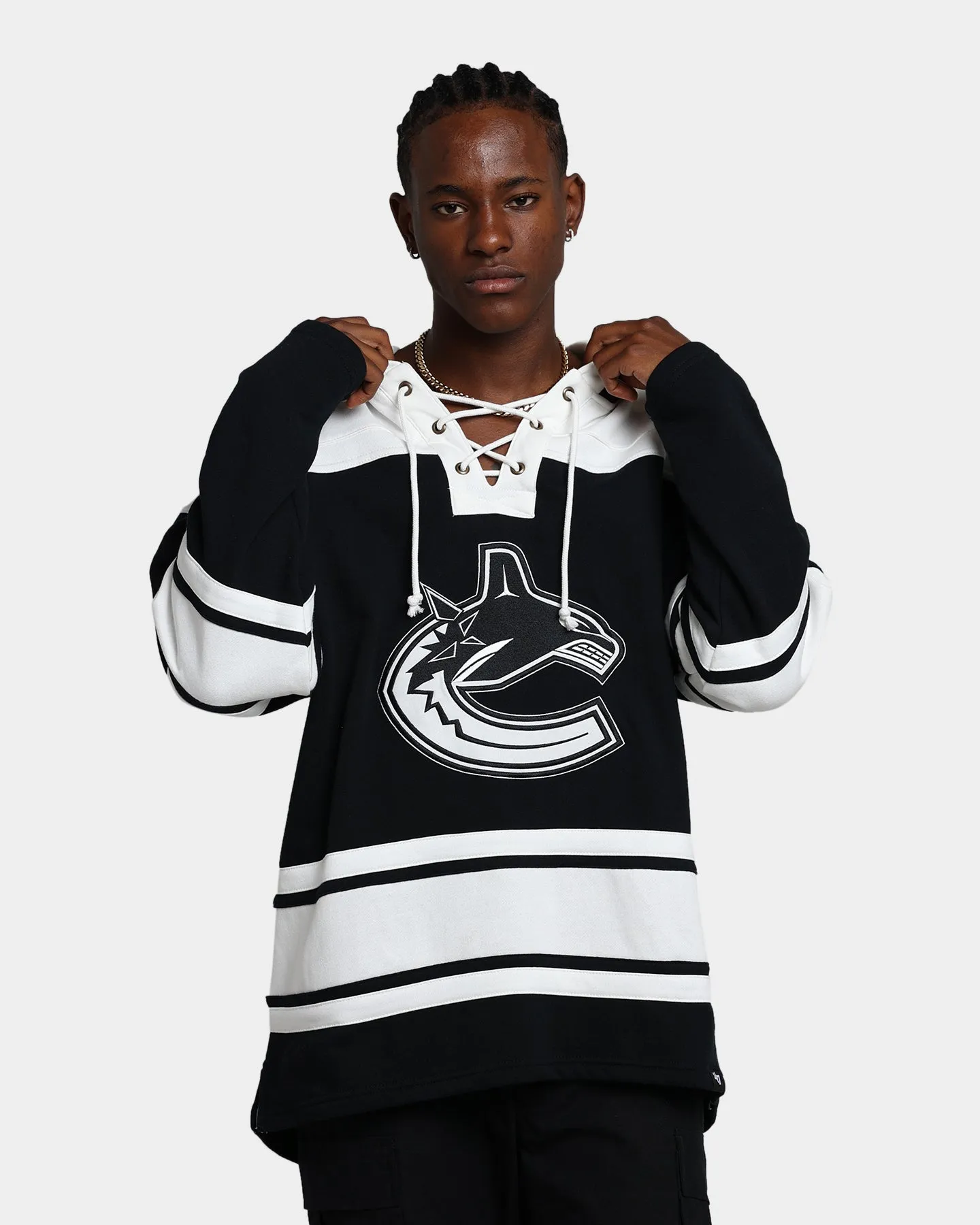 47 Brand Vancouver Canucks Superior Lacer Hoodie Jet Black sold by Culture Kings