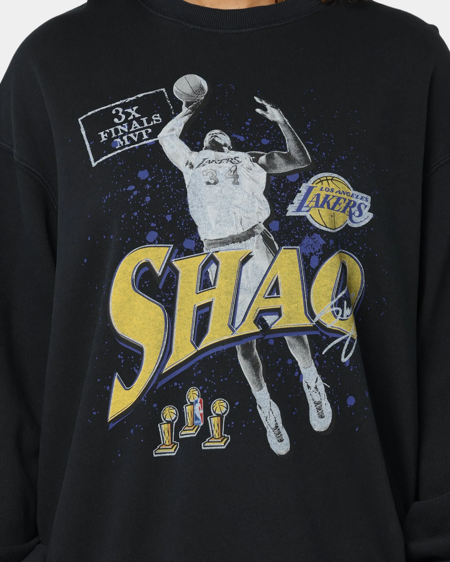 Mitchell & Ness MVP Crewneck Faded Black sold by Culture Kings product image thumbnail 3