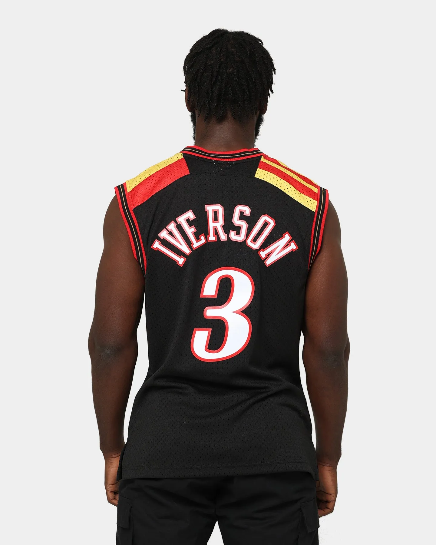 Mitchell & Ness Philadelphia 76ers Allen Iverson #3 '06 Road Swingman Jersey Black sold by Culture Kings product image thumbnail 4