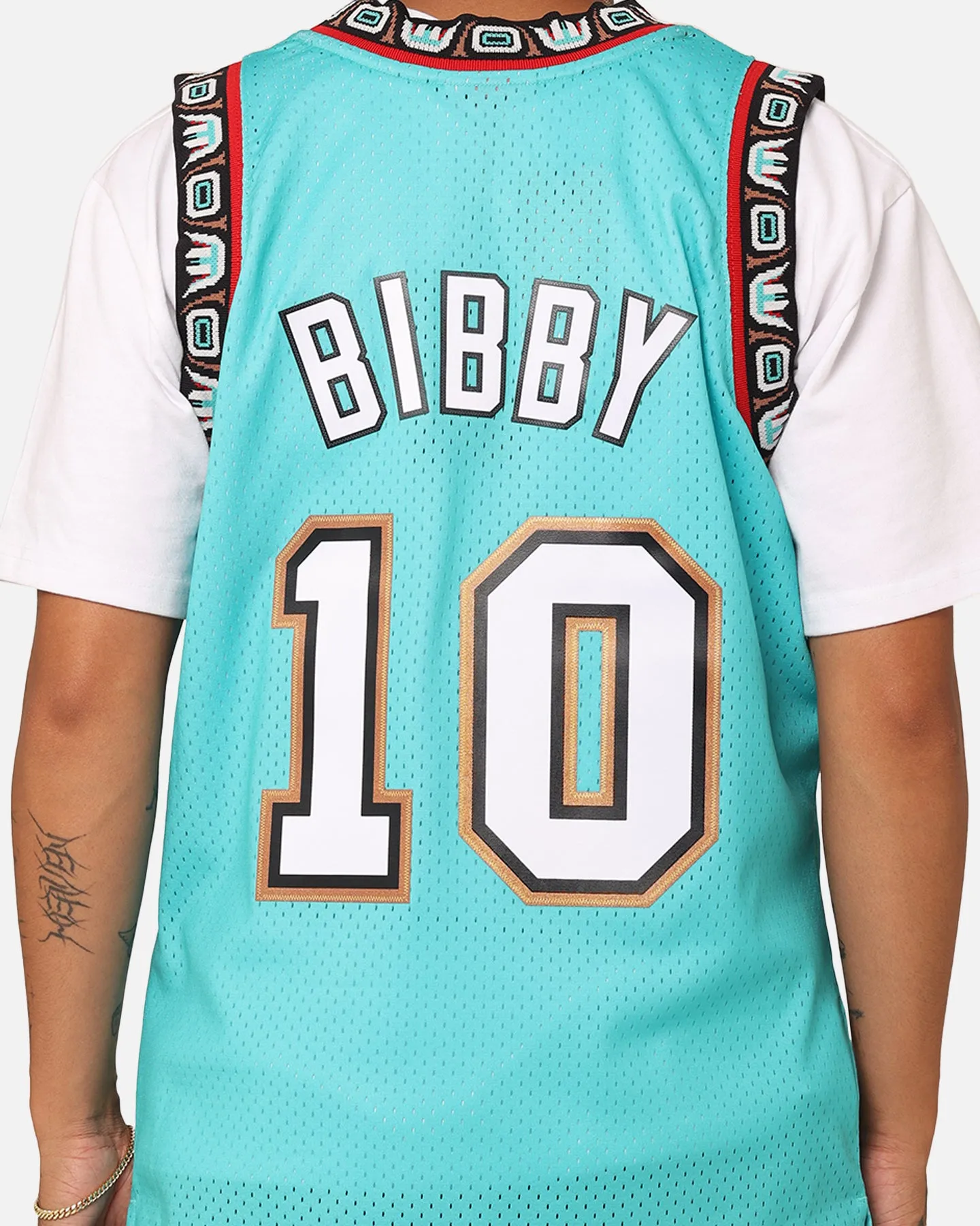 Mitchell & Ness Vancouver Grizzlies Mike Bibby '98-'99 #10 Swingman Jersey Teal sold by Culture Kings product image thumbnail 5