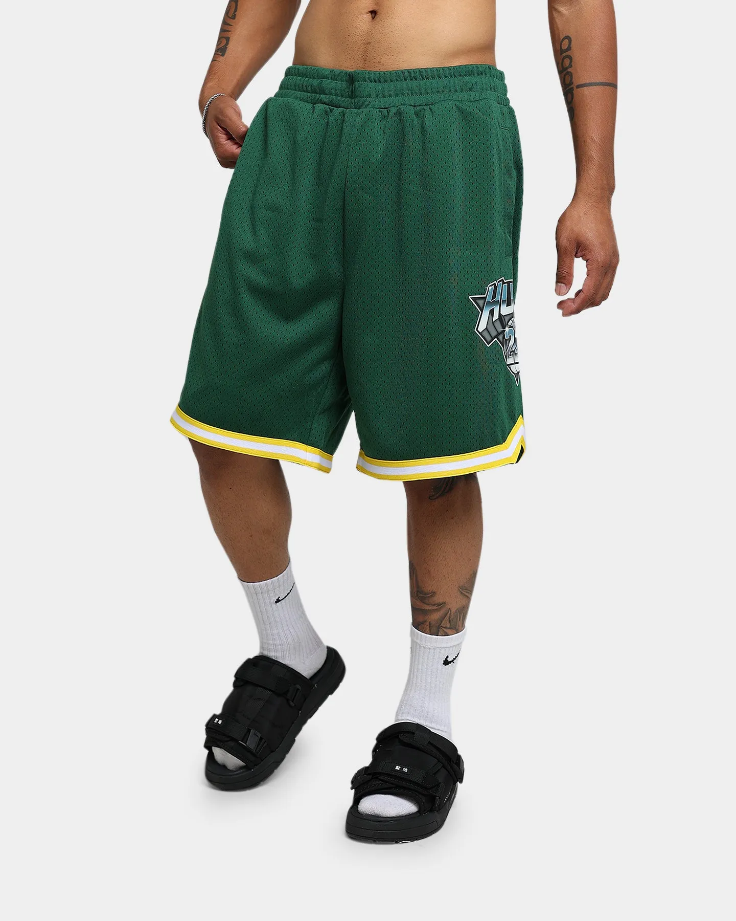 HUF Basketball Shorts Green sold by Culture Kings