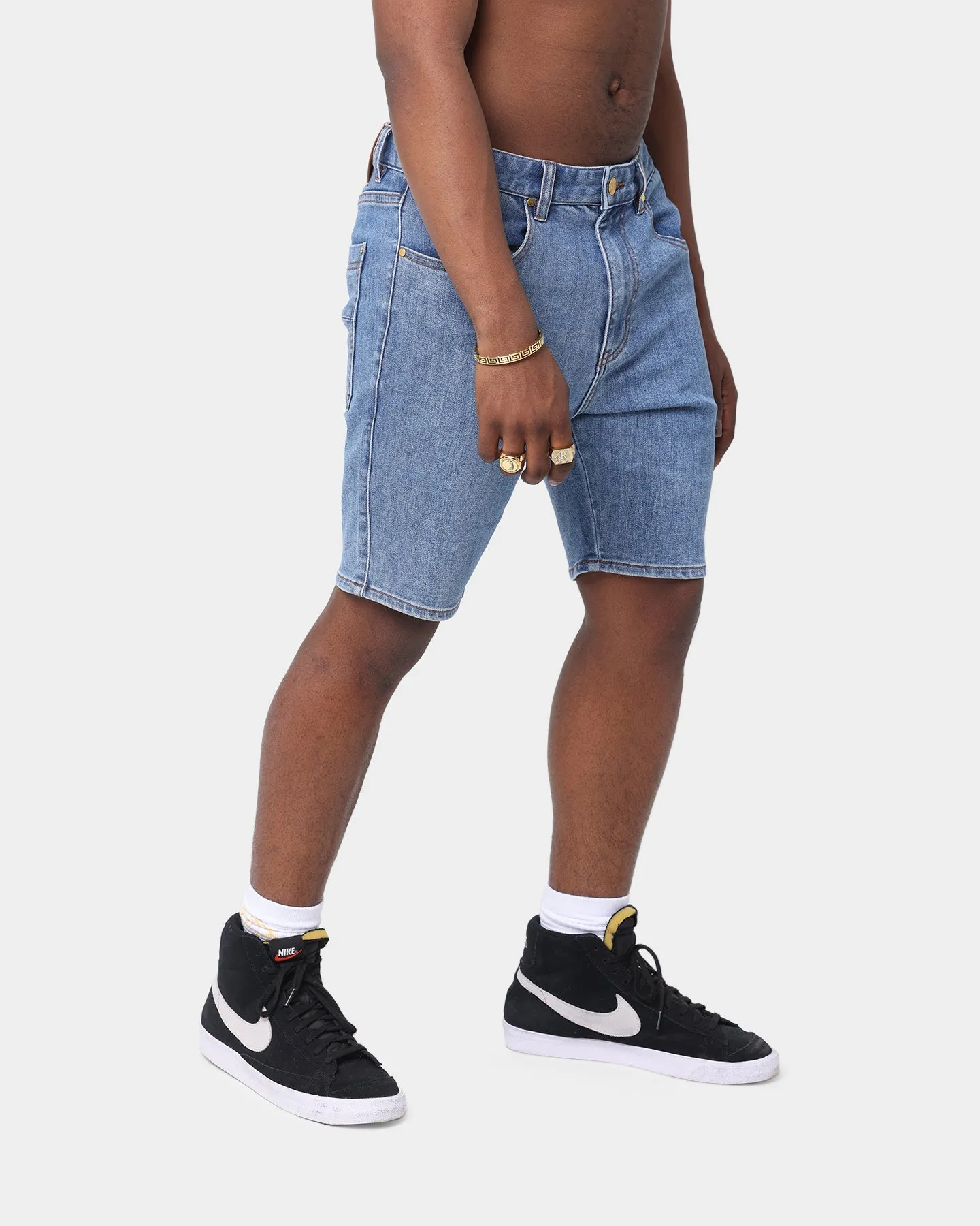 Last Kings King Denim Shorts Blue sold by Culture Kings product image thumbnail 5