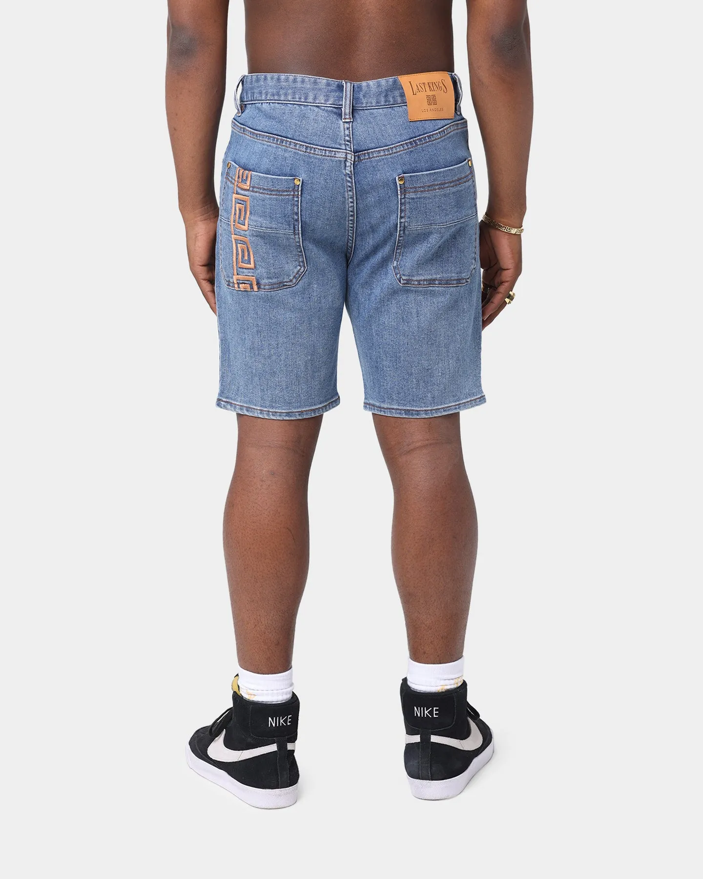 Last Kings King Denim Shorts Blue sold by Culture Kings product image thumbnail 4