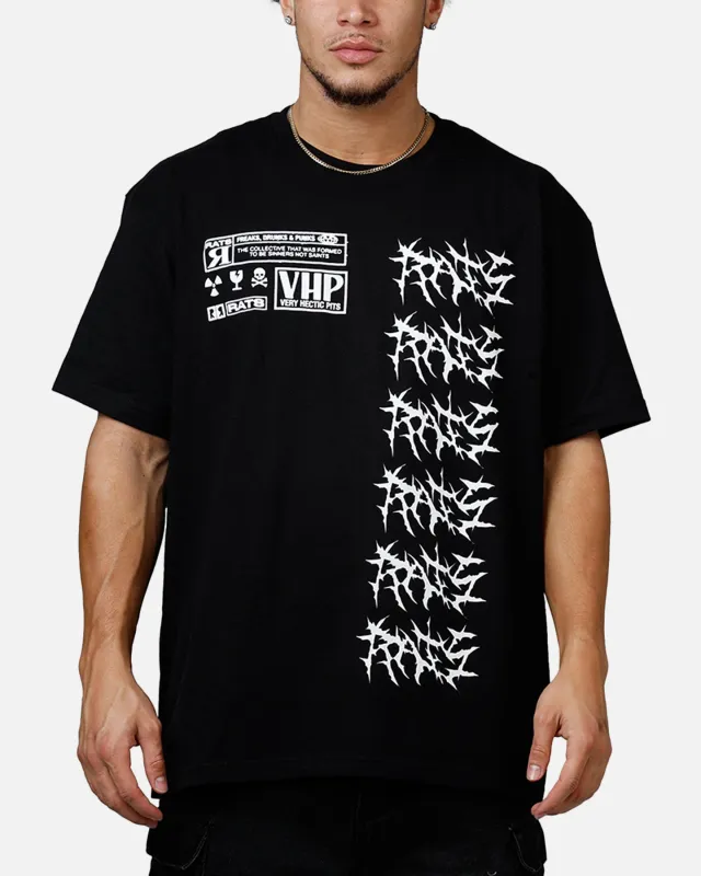 Rats Get Fat Paranoid T-Shirt Black made by Culture Kings