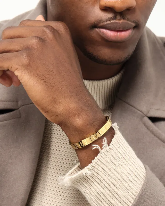 Saint Morta Numerical Bracelet Gold sold by Culture Kings