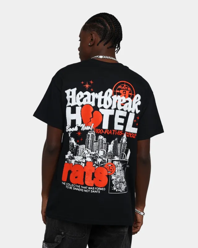 Rats Get Fat Heartbreak Hotel T-Shirt Black sold by Culture Kings