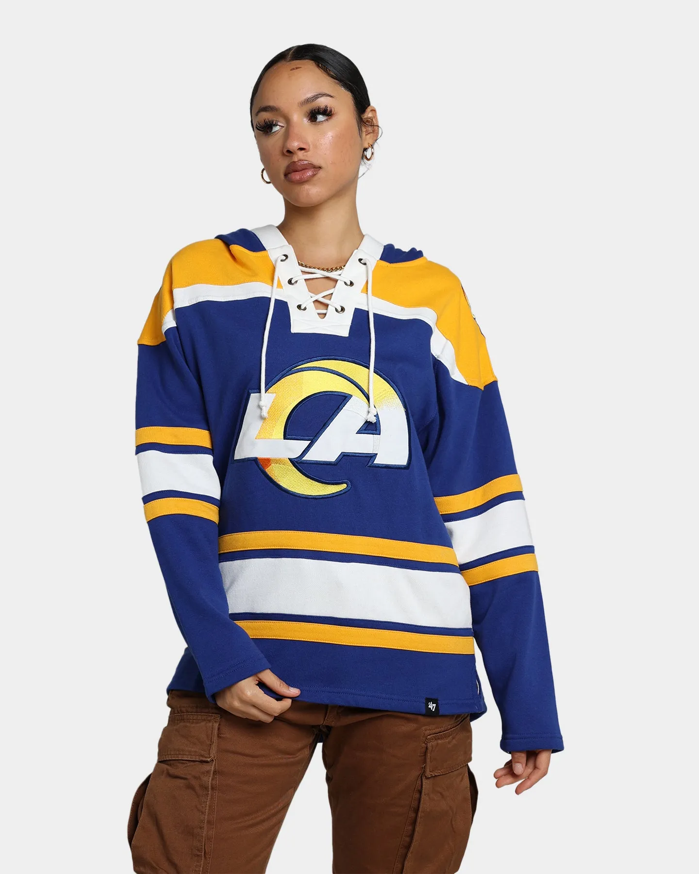 47 Brand Los Angeles Rams Superior Lacer Hoodie Royal sold by Culture Kings