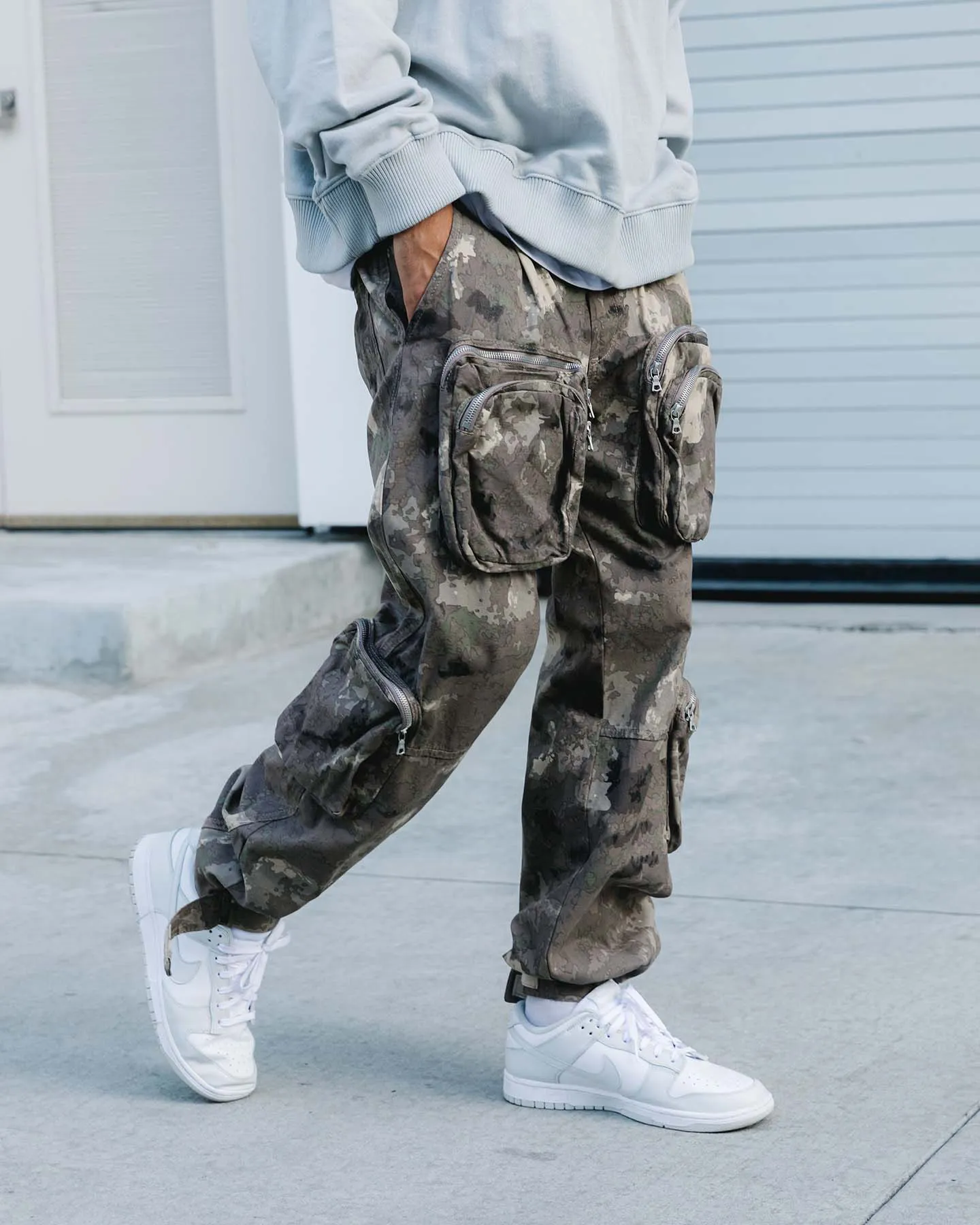 MNML Zipper Cargo Pants Camo sold by Culture Kings product image thumbnail 2