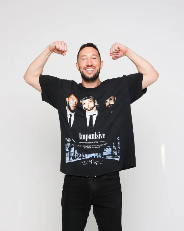 The Night Shift Impaulsive Vintage T-Shirt Black Wash sold by Culture Kings