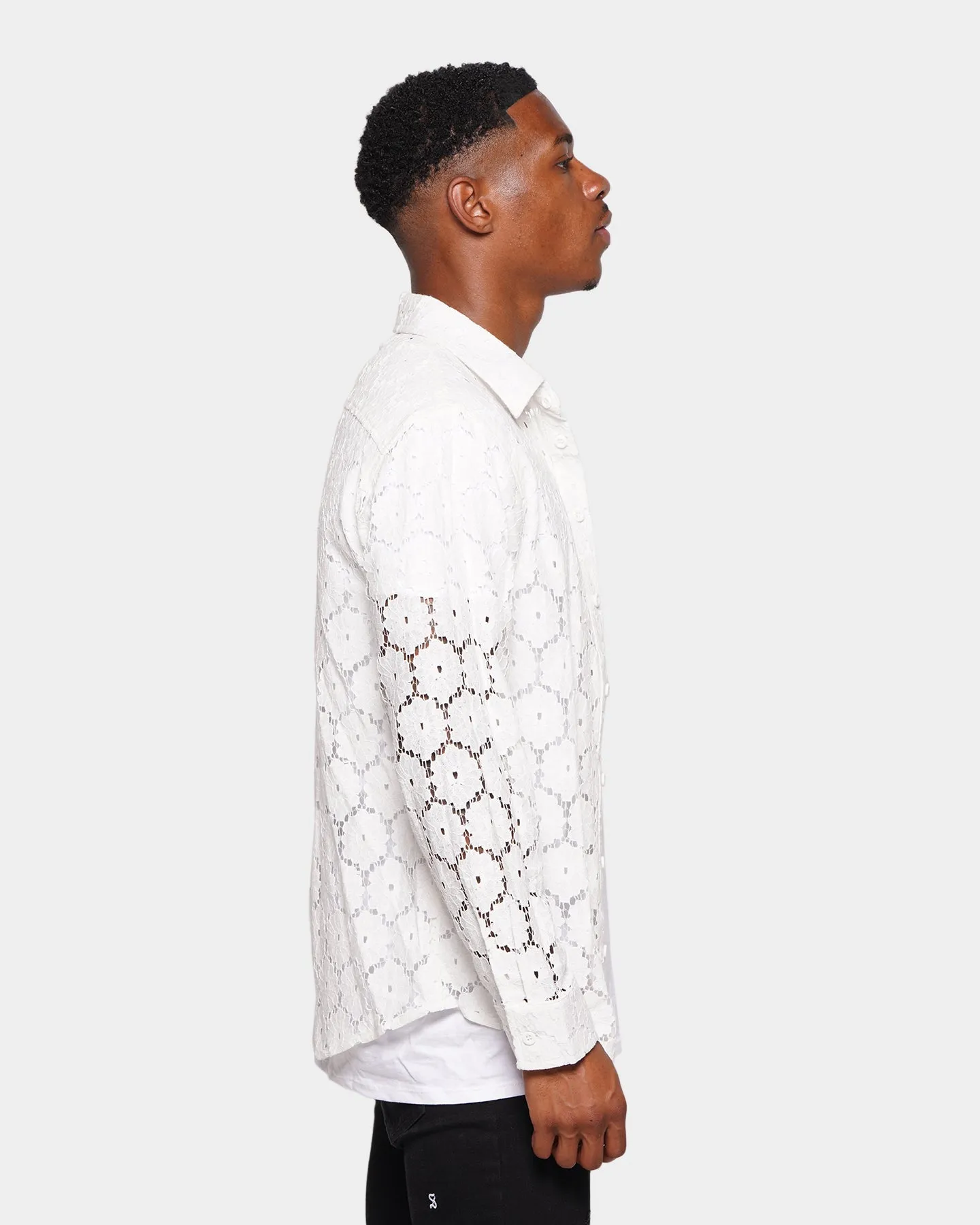 XXIII Cedric Lace Button Up Shirt White sold by Culture Kings product image thumbnail 5