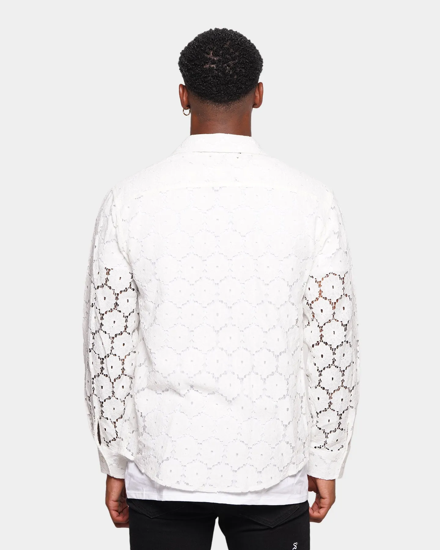 XXIII Cedric Lace Button Up Shirt White sold by Culture Kings product image thumbnail 4