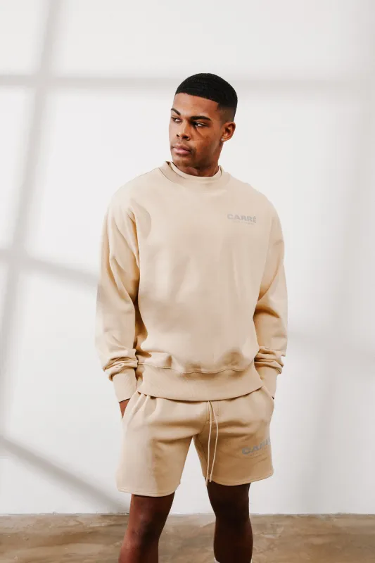 Carre Premium Motion Crewneck Cappuccino/Grey sold by Culture Kings