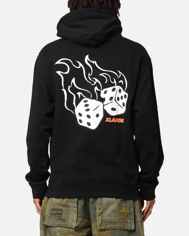 X-Large Fire Dice Hoodie Solid Black sold by Culture Kings