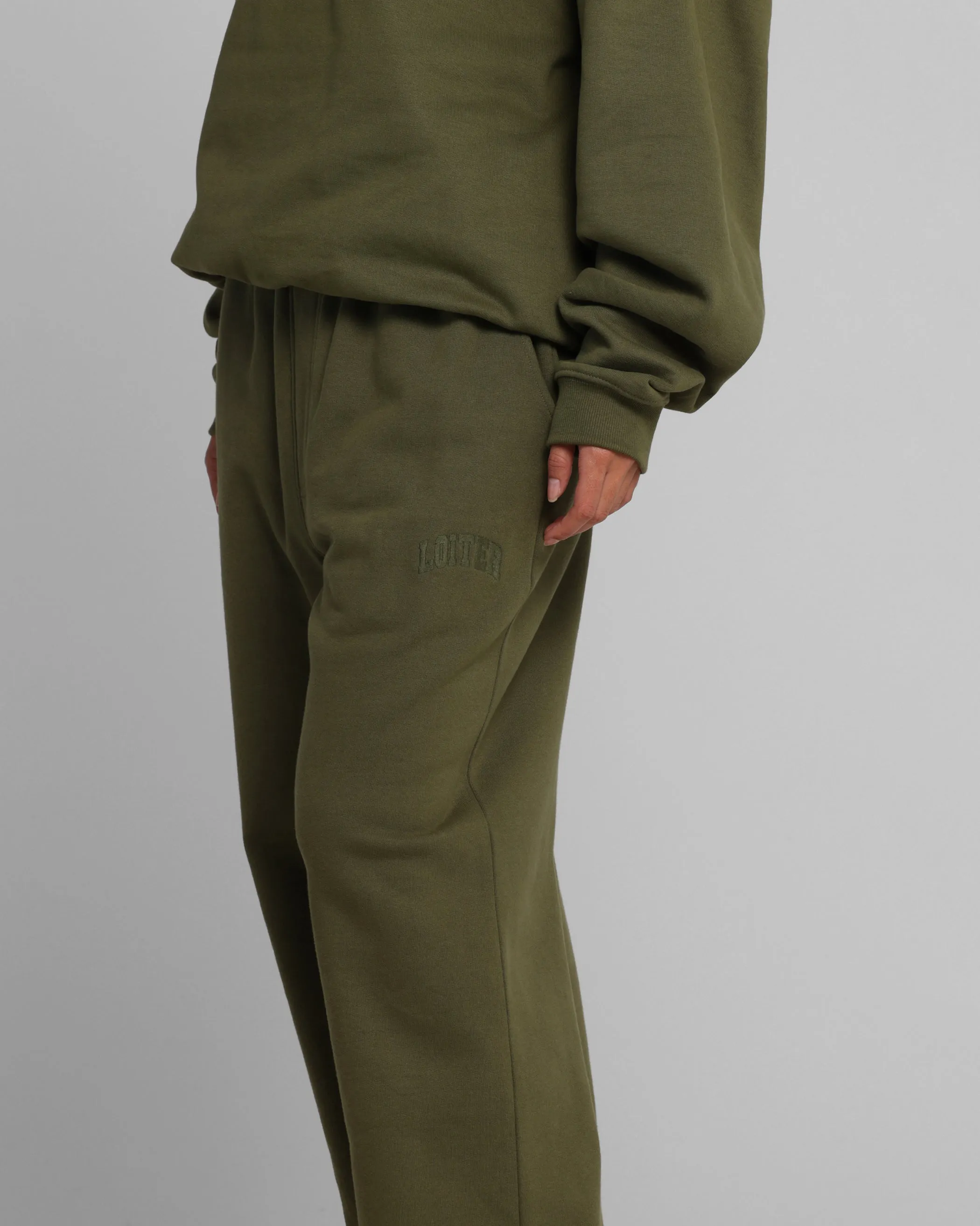Loiter Arch Premium Sweat Pants Khaki sold by Culture Kings product image thumbnail 3