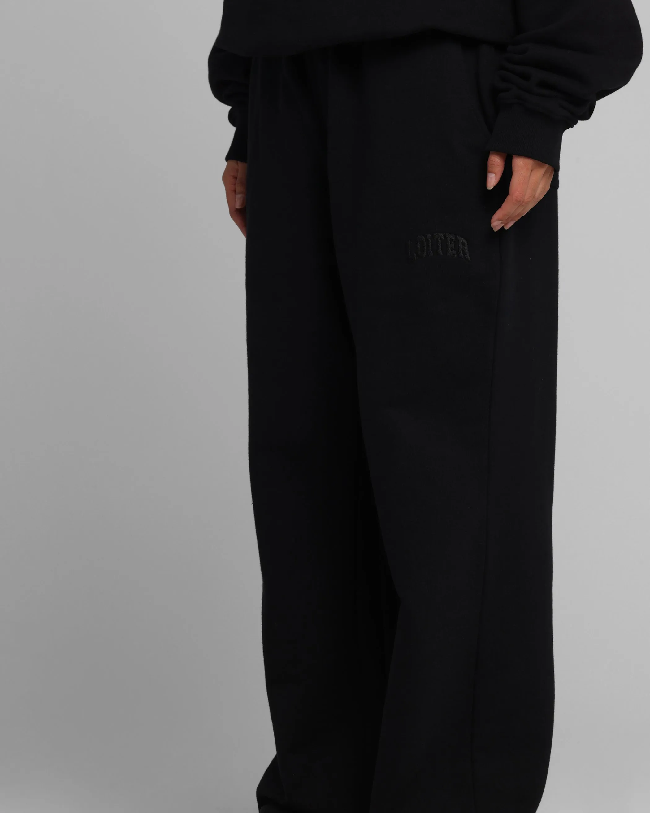 Loiter Arch Premium Sweat Pants Black sold by Culture Kings product image thumbnail 5