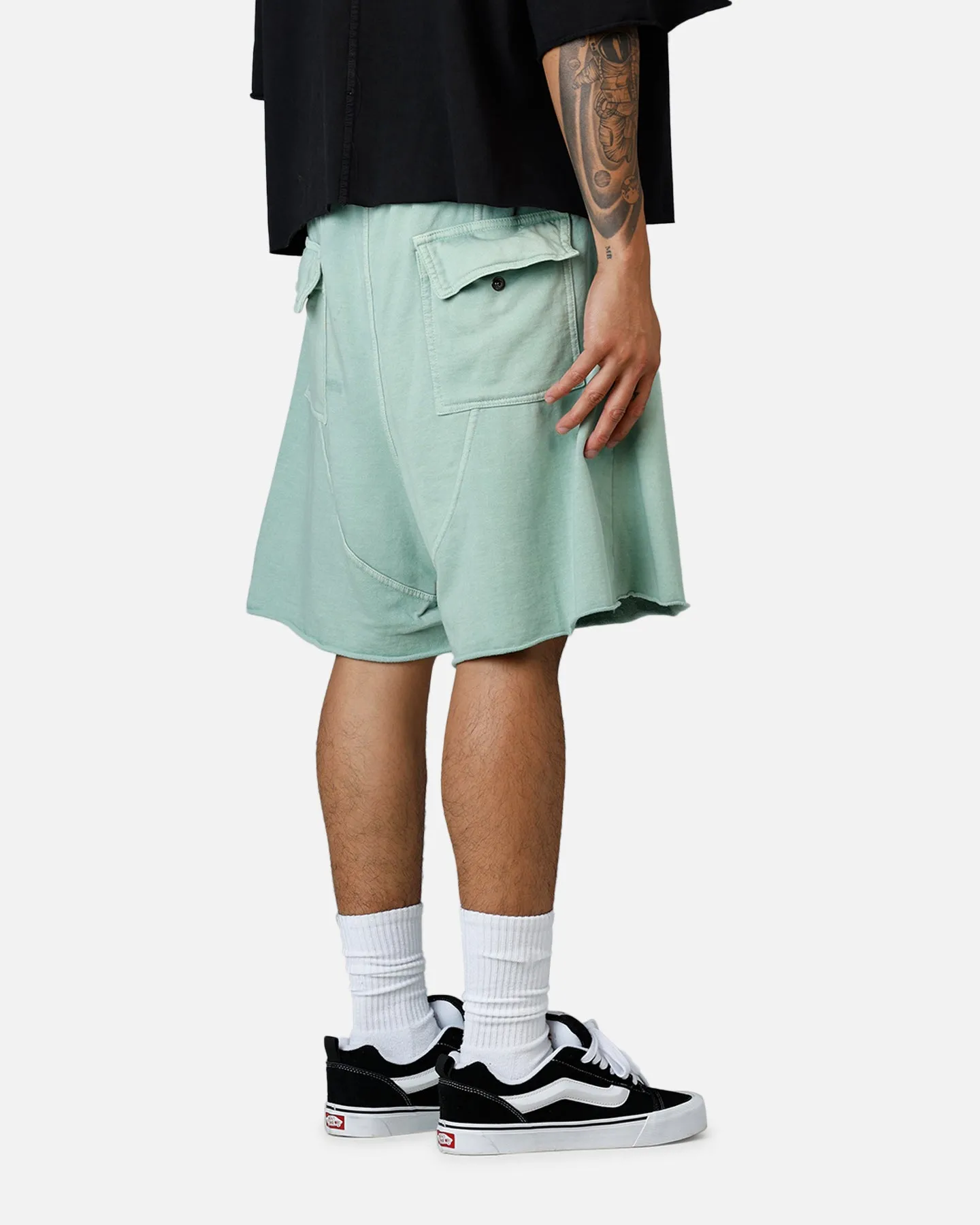 MNML Oversized Cargo Sweat Shorts Seafoam sold by Culture Kings product image thumbnail 3
