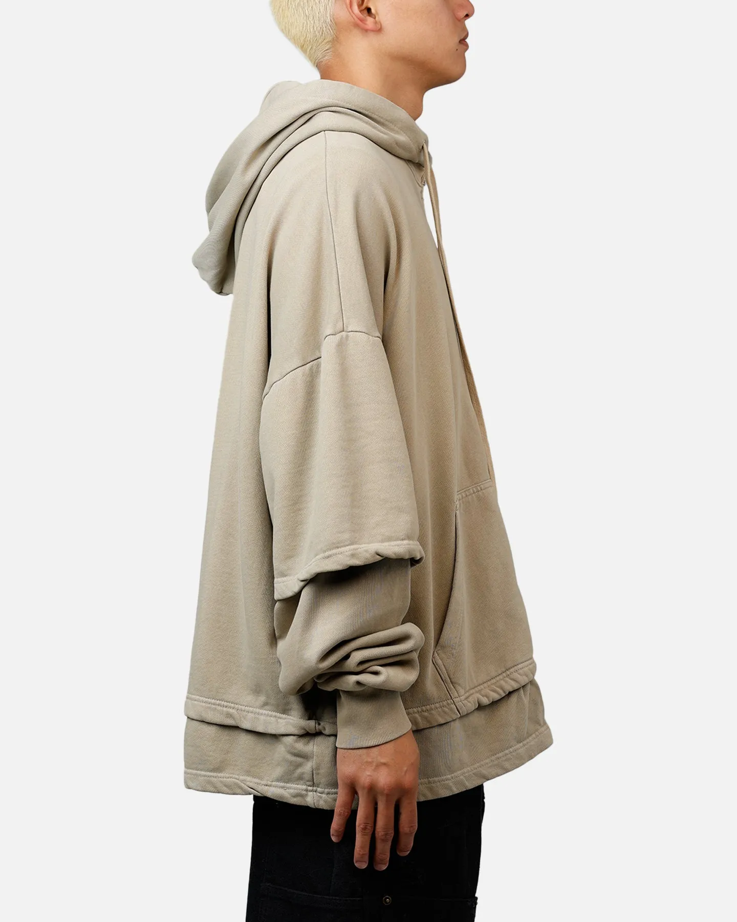 MNML Double Layer Zipper Sweater Washed Earth sold by Culture Kings product image thumbnail 4