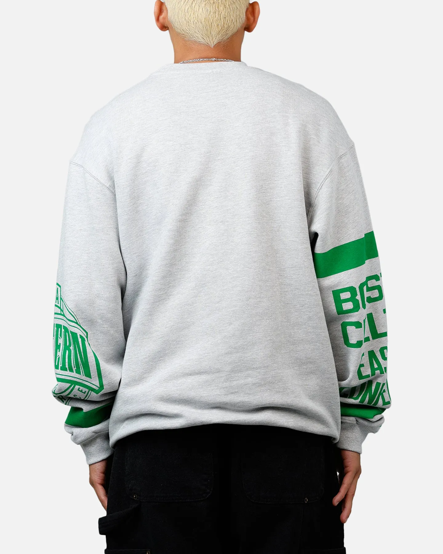 Mitchell & Ness Boston Celtics Letterform Crewneck Grey Marle/Official Team Color sold by Culture Kings product image thumbnail 2