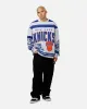 Mitchell & Ness New York Knicks Letterform Crewneck Grey Marle/Official Team Color sold by Culture Kings