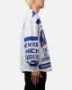 Mitchell & Ness New York Knicks Letterform Crewneck Grey Marle/Official Team Color sold by Culture Kings