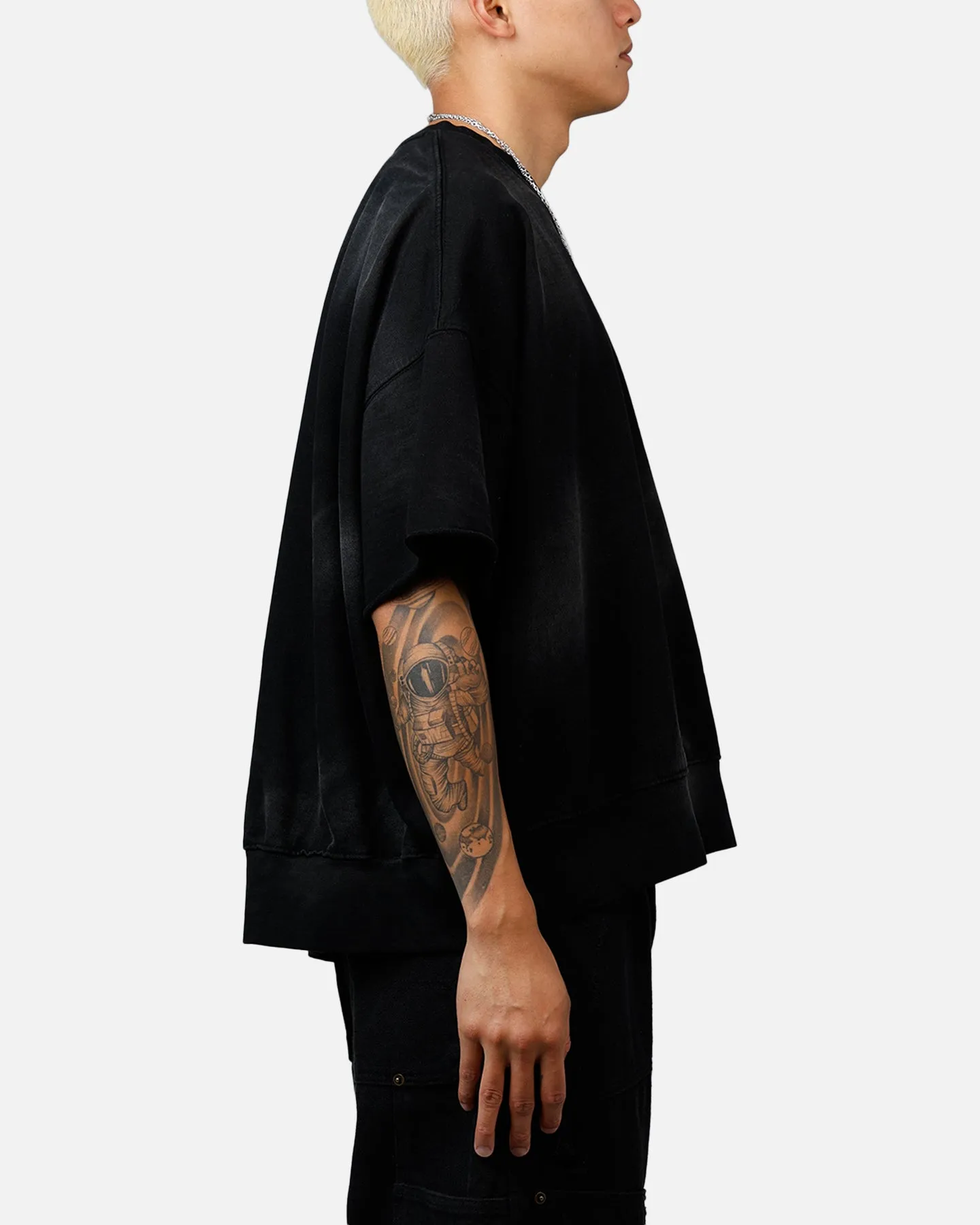 MNML Oversized Crewneck T-Shirt Washed Black sold by Culture Kings product image thumbnail 4