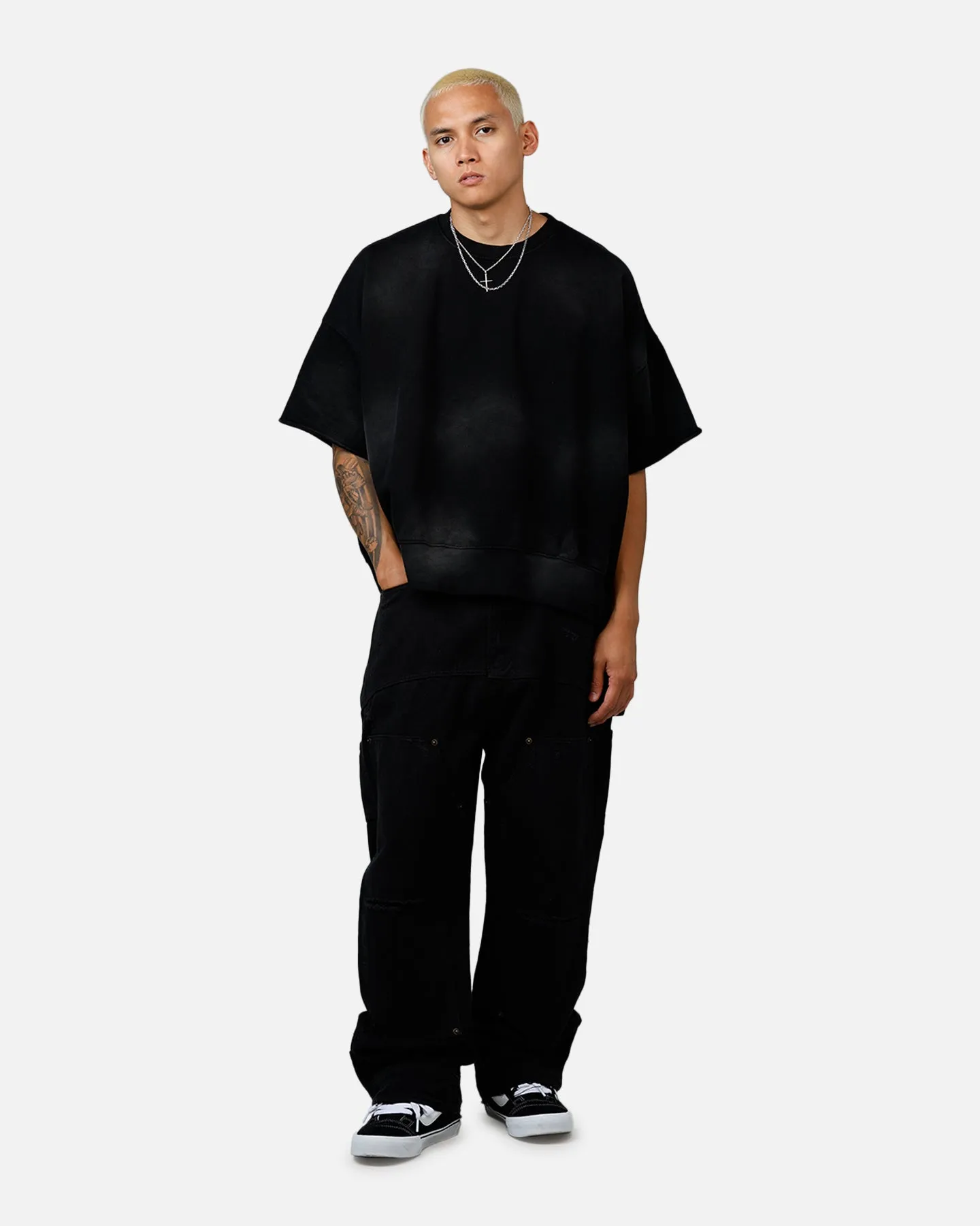 MNML Oversized Crewneck T-Shirt Washed Black sold by Culture Kings product image thumbnail 3