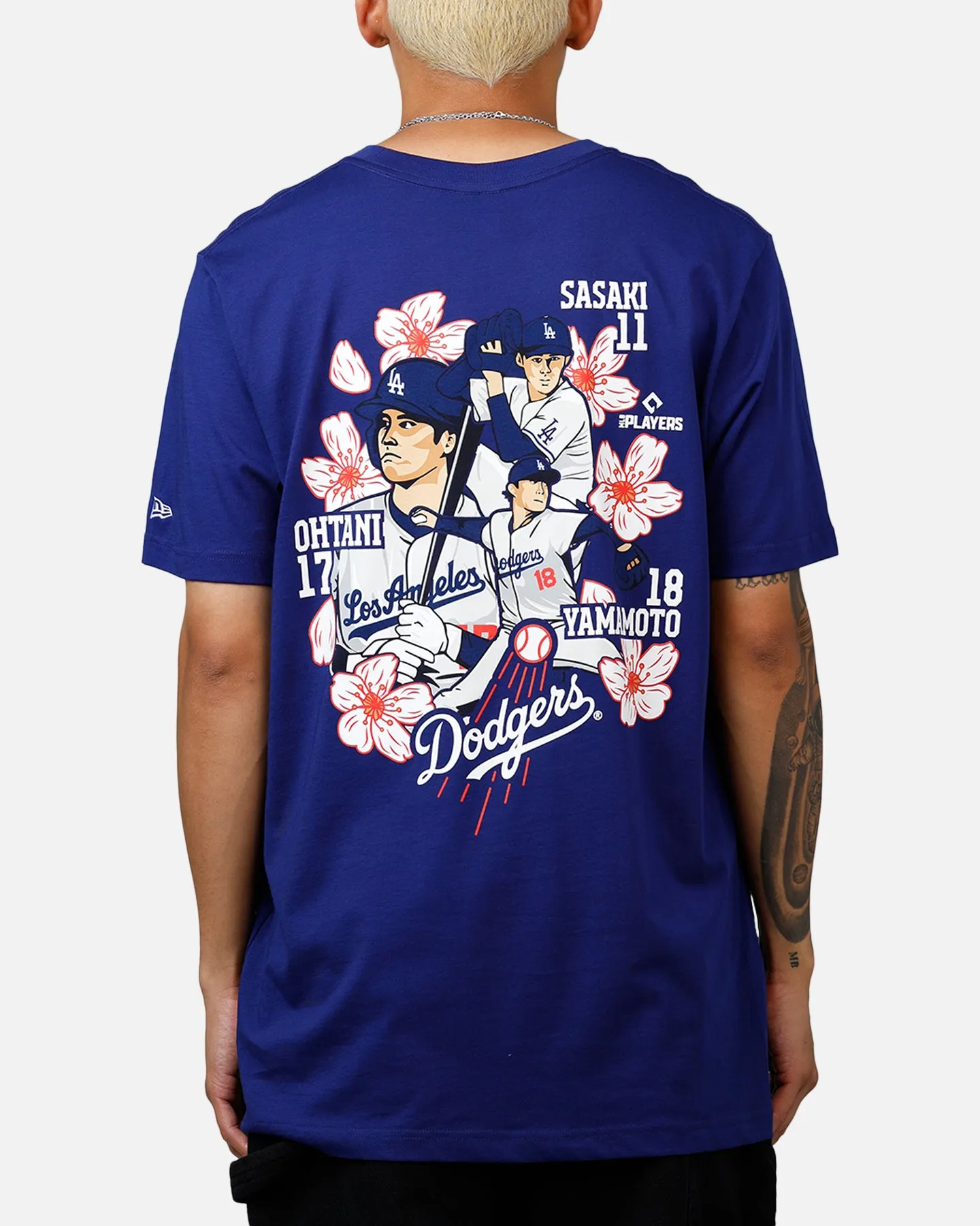 New Era Los Angeles Dodgers Cherry Blossom T-Shirt Blue sold by Culture Kings