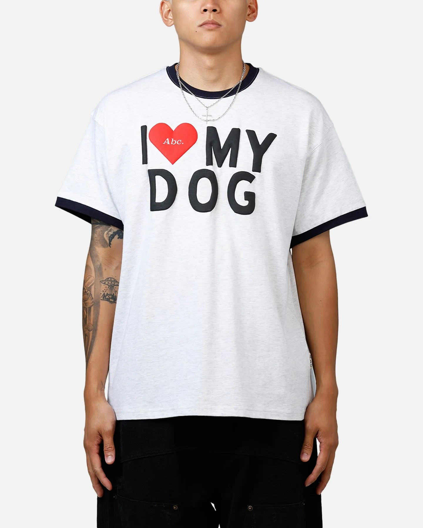 AB I Love My Dog Ring T-Shirt Heather Grey sold by Culture Kings