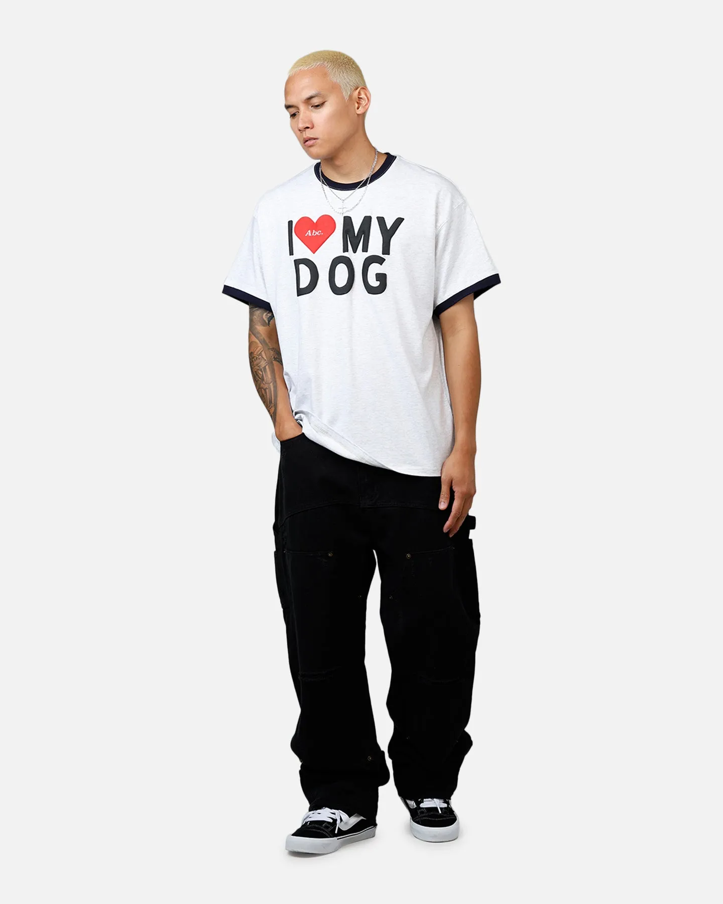 AB I Love My Dog Ring T-Shirt Heather Grey sold by Culture Kings product image thumbnail 3