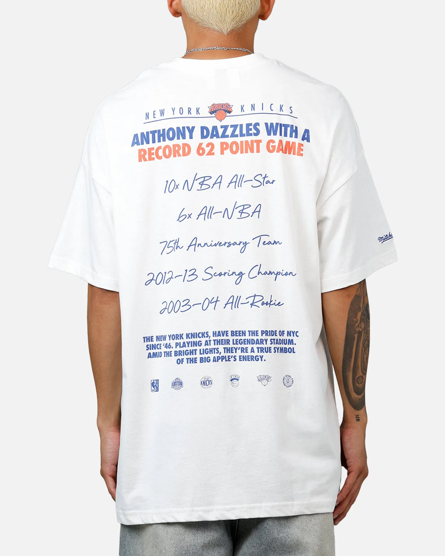Mitchell & Ness New York Knicks Carmelo Anthony Got Better T-Shirt Vintage White sold by Culture Kings product image thumbnail 2